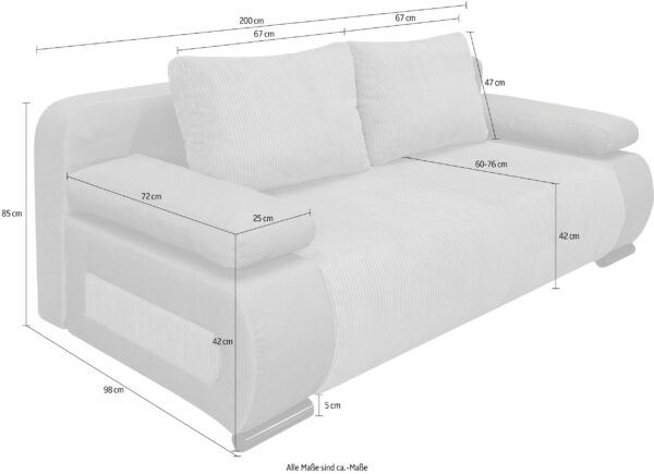 Canapé-lit Moritz – Polyvalence et Confort – Image 9