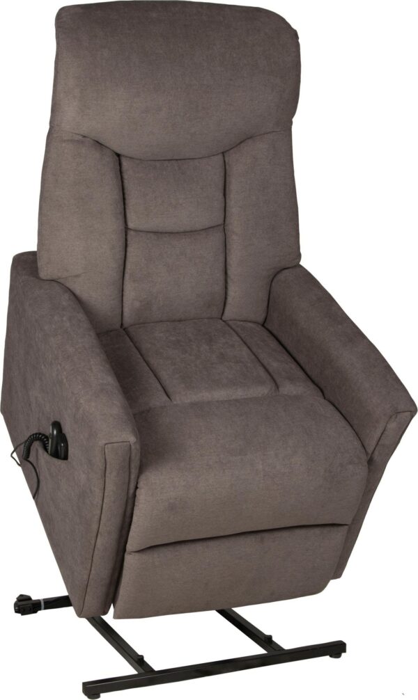 Fauteuil élévateur Cadillac avec fonction de massage en tissu marron – Image 2