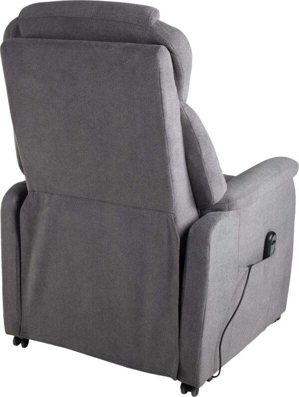 Fauteuil élévateur relax Duo Collection, avec aide à se lever Toronto XXL, tissu gris chargeable jusqu’à 150 kg – Image 4